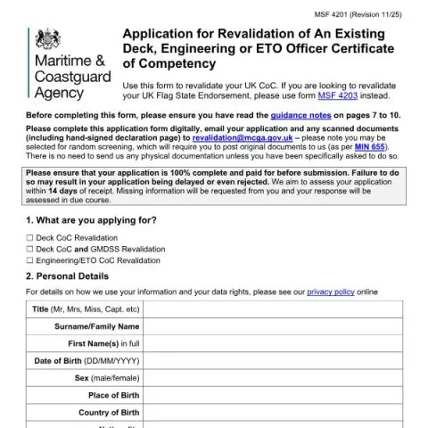 Document preview: Certificate of Competency Revalidation: Essential Steps for UK — Government & admin (MSF 4201)