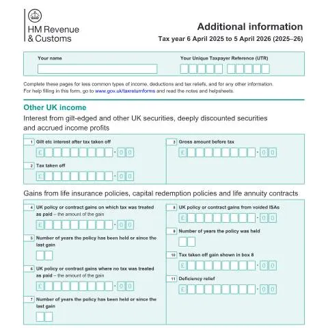 Document preview: Understanding SA101: When Standard Self Assessment Forms Fall Short — Taxes