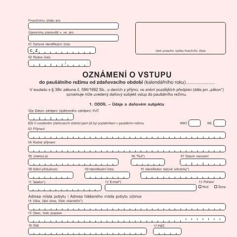 Document preview: Jak vstoupit do paušálního režimu zdanění? — Daně a fiskální záležitosti (CERFA n°25 5255)