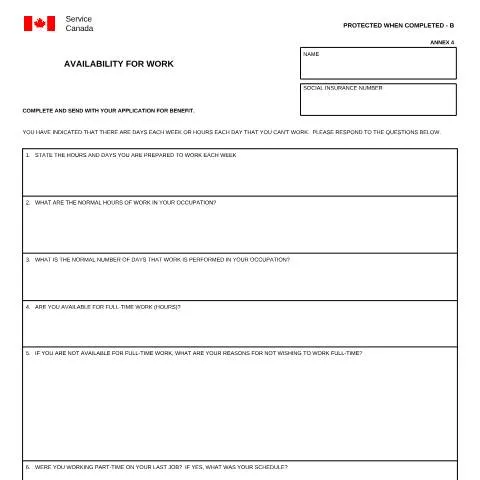 Document preview: Navigating the INS5108 Availability for Work Form — Work & employment (CERFA n°INS5108)