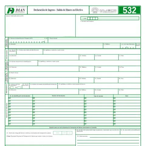 Vista previa del documento Importancia de la Declaración F532-2004 en el Comercio Internacional — Aduanas y comercio (CERFA n°F532-2004)