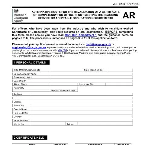 Document preview: Revalidating Your CoC: Alternative Pathway Explained — Government & admin