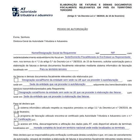 Pré-visualização do documento Autofaturação e Faturação por Terceiros em Países Não Europeus — Impostos