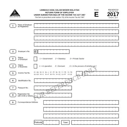 Document preview: Mengapa Borang E 2017 Penting bagi Majikan di Malaysia? — Cukai & percukaian
