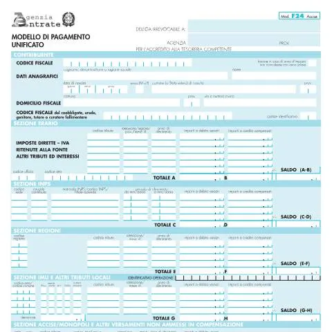 Anteprima documento Guida completa al Modulo F24 Accise: modalità di pagamento e scadenze — Tasse e fisco (CERFA n°F24 Accise)