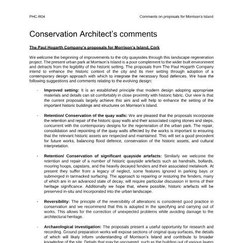 Document preview: Understanding the Flood Defence Works Application by Cork City Council — Housing