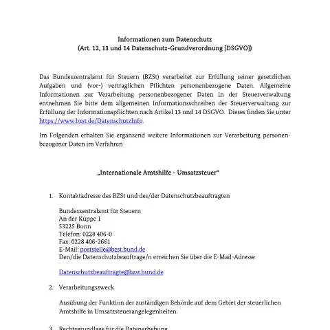 Dokumentvorschau: Amtshilfe Formular für grenzüberschreitende Steuerzusammenarbeit — Behörden & Verwaltung (CERFA n°Amtshilfe)