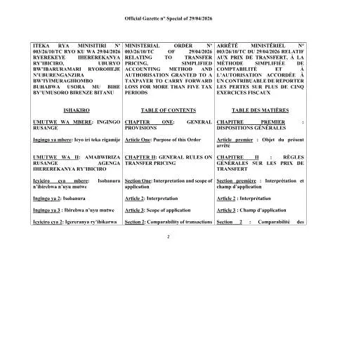 Document preview: A Comprehensive Overview of the Simplified Accounting Method Order — Taxes (CERFA n°Ministerial_Order_on_Simplified_Accounting_Method_April_2026)