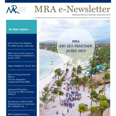 Document preview: Insights from the December 2019 MRA Newsletter — Government & admin (NewsletterDec2019)