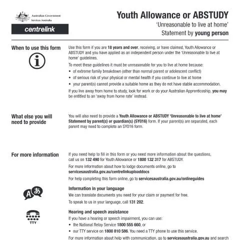 Document preview: Navigating the SY015: A Guide for Young Individuals — Benefits & social aid (CERFA n°SY015)