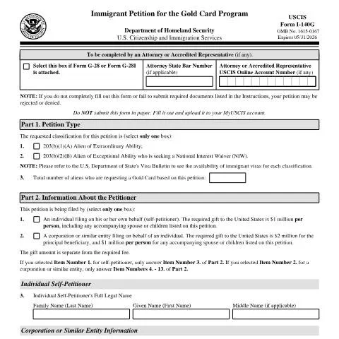 Document preview: The Critical Role of USCIS Form I-140G in Immigration — Immigration & visas (CERFA n°I-140G)