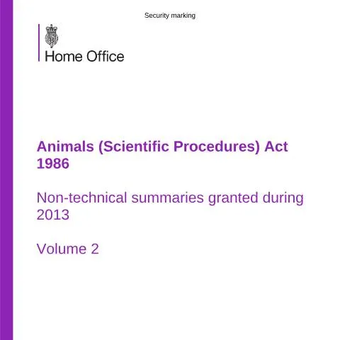 Document preview: Understanding Animal Research Compliance in 2013 — Government & admin