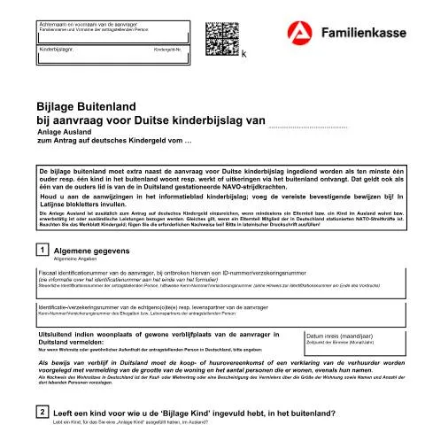 Dokumentvorschau: Wesentliche Informationen zur KG 51-nl-Anlage Ausland — Familie (CERFA n°kg51-nl-anlageausland_ba032430)