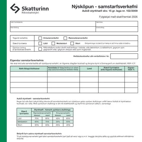 Document preview: Aukið styrkhæfi fyrir nýsköpunarverkefni — Skattar & fjármál (CERFA n°RSK 4.22)