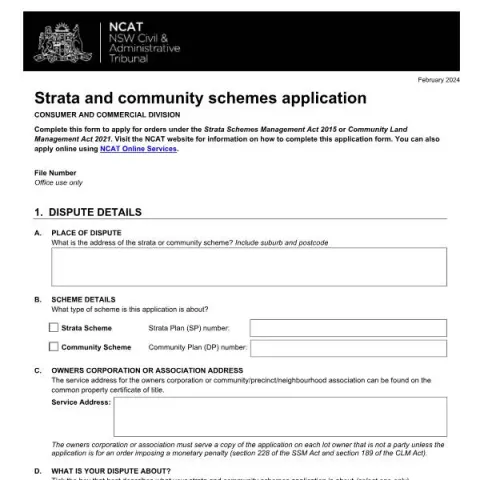 Document preview: Understanding the Strata and Community Schemes Application Process in — Legal & justice