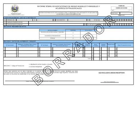 Vista previa del documento Importancia del Formulario F970 V2 en El Salvador — Impuestos (CERFA n°F-970)