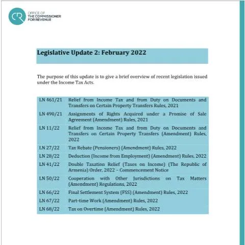 Document preview: Understanding the 2022 Income Tax Update Form's Impact — Taxes (CERFA n°update-2---february-2022)