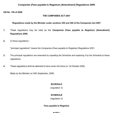 Document preview: A Deep Dive into GN 150 of 2006 for Businesses — Government & admin (GN.-150-of-2006)