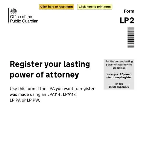 Document preview: How to Register Your Lasting Power of Attorney in the UK — Family