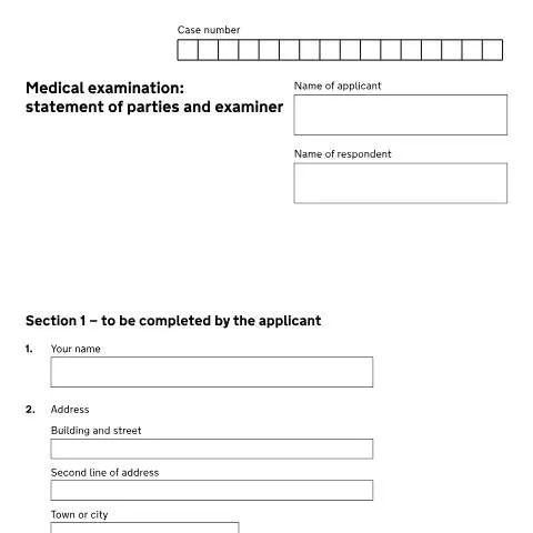 Document preview: Understanding the D20 Medical Examination Form in Legal Contexts — Legal & justice