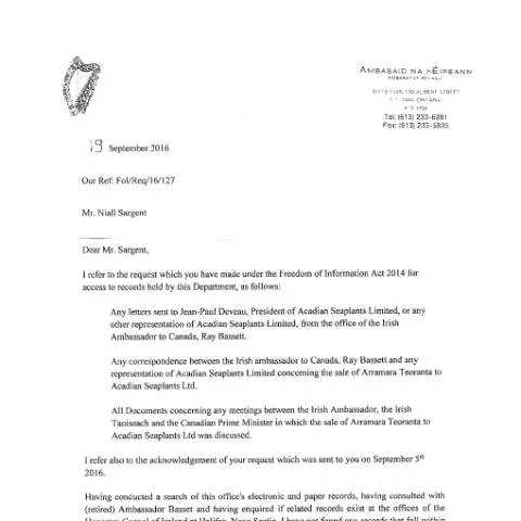 Document preview: Understanding FOI Request 16/127 and Its Implications — Government & admin