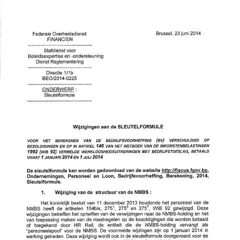 Aperçu du document Comprendre la Sleutelformule et ses impacts fiscaux — Impôts & fiscalité (CERFA n°fc2014_0225NL)