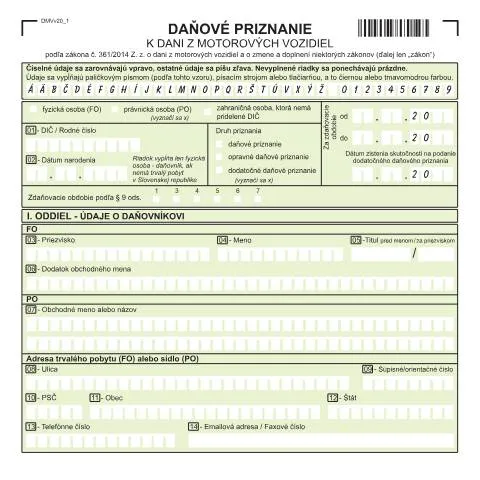 Document preview: Všetko o formulári DMVv20 a jeho význame — Administratívne úkony (CERFA n°DMVv20)