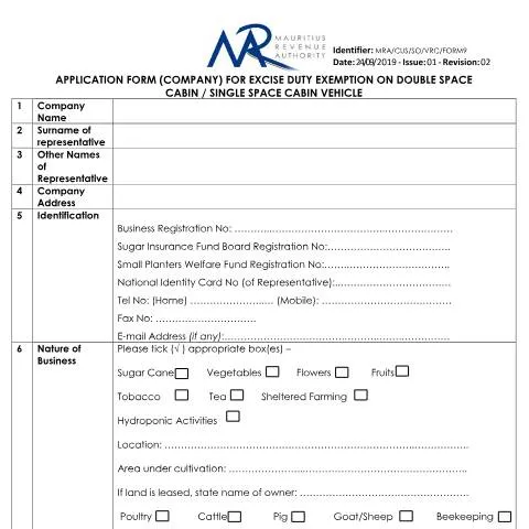 Document preview: Mastering the CompanyForm9 for Excise Duty Exemptions — Government & admin (CompanyForm9)