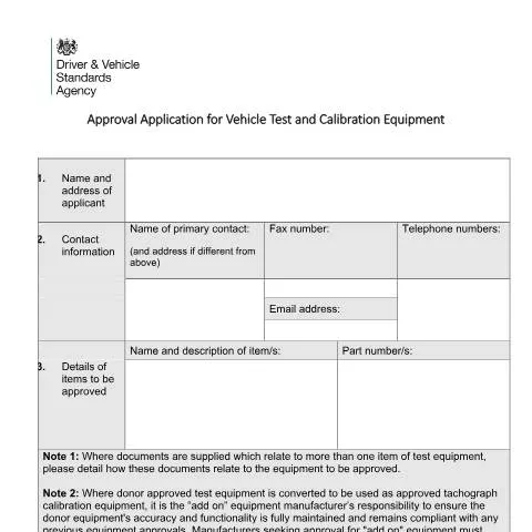 Document preview: Understanding DVSA Approval for Vehicle Testing Equipment — Vehicle & driving