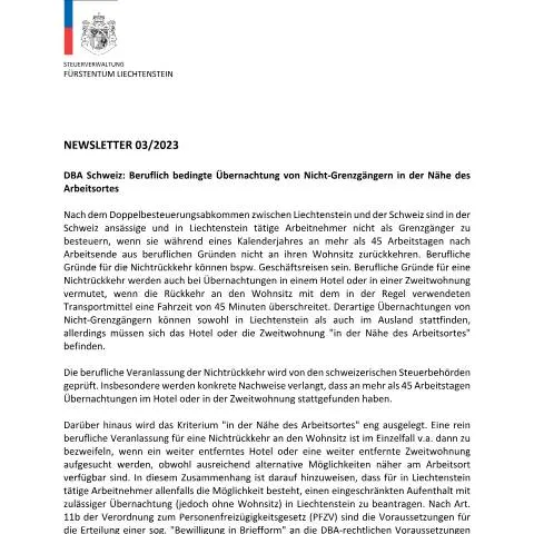 Dokumentvorschau: STV-Newsletter 03/2023: Ihr Schlüssel zu wichtigen Informationen — Behörden & Verwaltung (CERFA n°stv_newsletter)