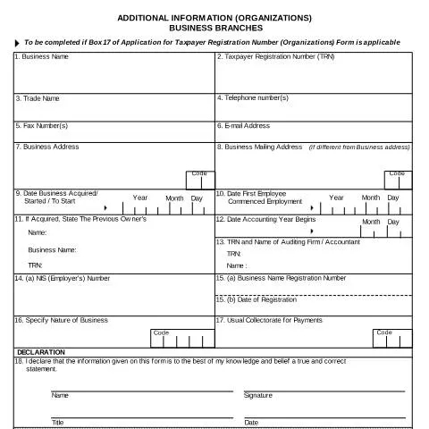 Document preview: Understanding the Additional Information for Form 2 - Organizations in — Taxes (CERFA n°add_info_form2)