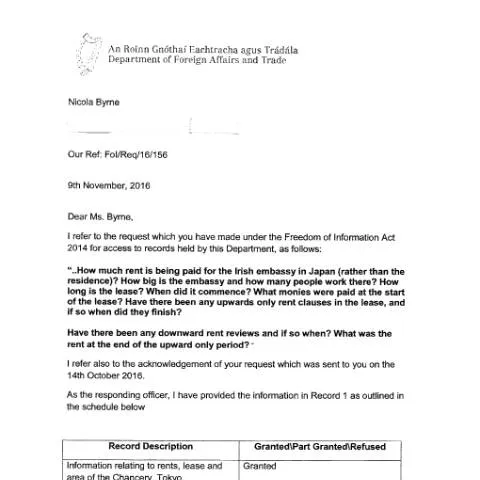 Document preview: Understanding FOI Request 16/156 from the Department of Foreign — Government & admin