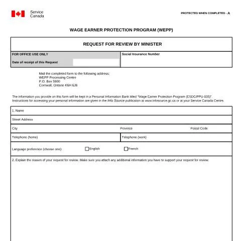 Document preview: Navigating the WEPP Review Process Effectively — Work & employment (CERFA n°EMP5456)