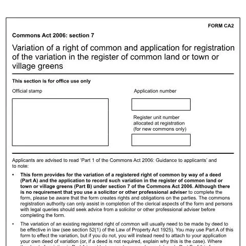 Document preview: Your Guide to Changing a Right of Common in the UK — Property & real estate