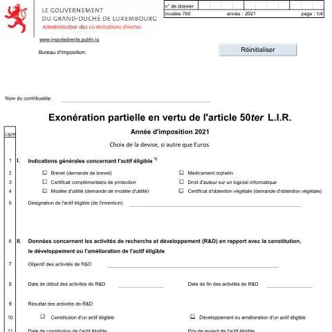 Aperçu du document Optimisez vos impôts grâce aux droits de propriété intellectuelle — Impôts & fiscalité (CERFA n°760 F)