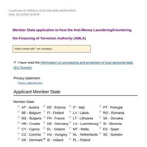 Document preview: Navigating Ireland's AMLA Application Process — Government & admin