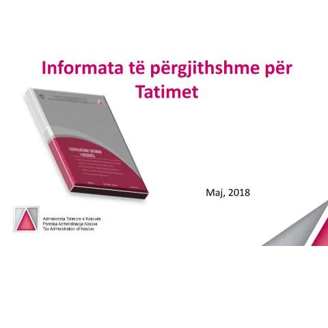 Document preview: Trajnimi i Gjyqtarëve: Rëndësia dhe Temat Kryesore — Tatime & fiskalitet