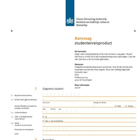 Documentvoorvertoning: Stap-voor-stap gids voor het aanvragen van je studentenreisproduct — Onderwijs & opleiding