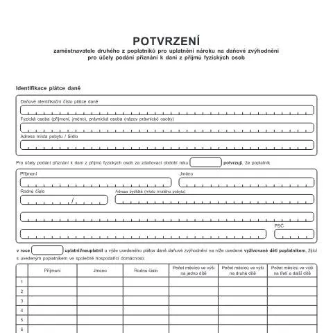 Document preview: Jak správně vyplnit potvrzení zaměstnavatele 25 5558 — Daně a fiskální záležitosti (CERFA n°25 5558)