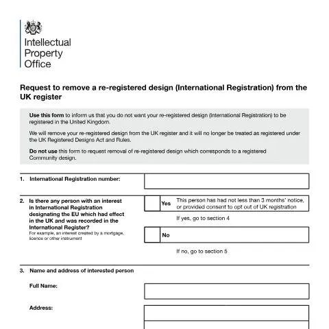 Document preview: Navigating the UK Design Opt-Out Process — Government & admin