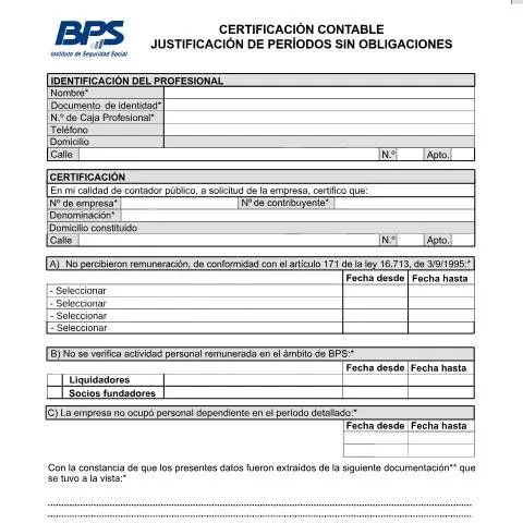 Vista previa del documento Importancia de la Certificación Contable en Uruguay — Trámites administrativos