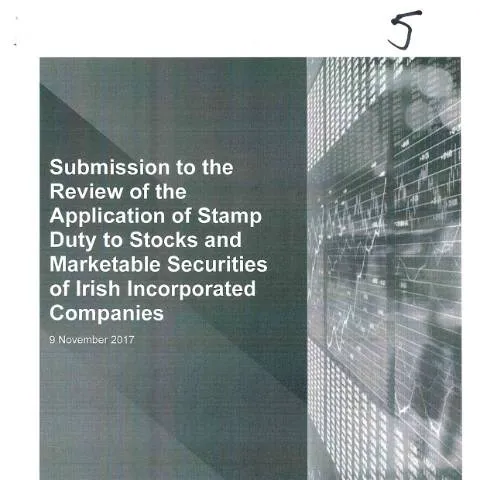 Document preview: Engaging in the Stamp Duty Review Process for Irish Companies — Taxes