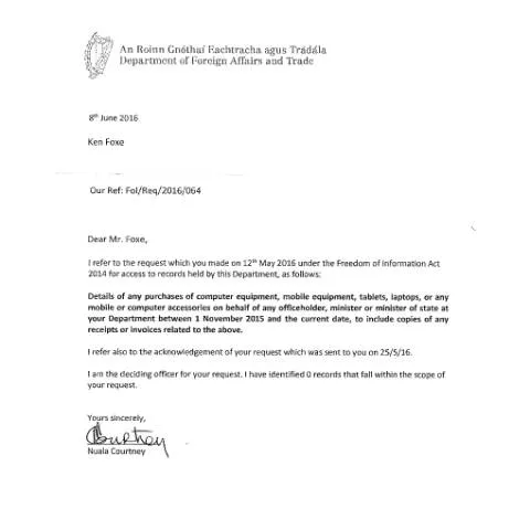 Document preview: Understanding FOI Request 16/064 and Its Implications — Government & admin