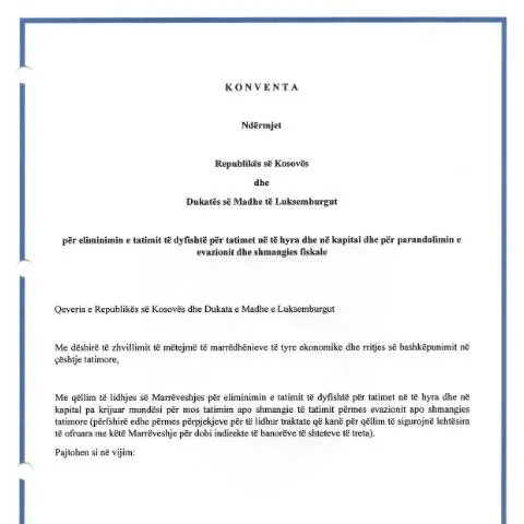 Document preview: Informacion mbi marrëveshjet ndërkombëtare në Kosovë — Procedura administrative
