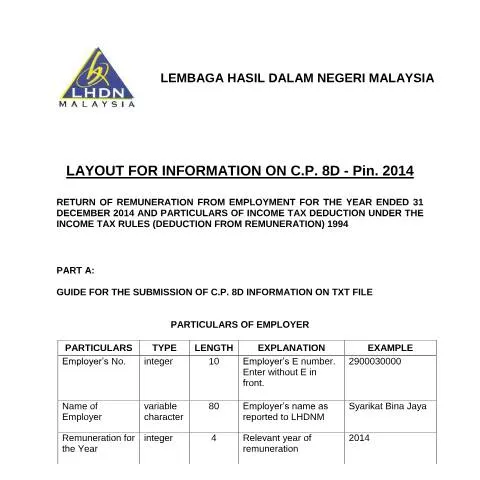 Document preview: Mengapa Borang C.P. 8D Penting untuk Majikan? — Cukai & percukaian