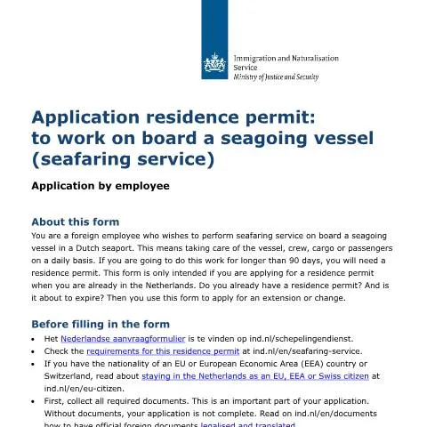 Documentvoorvertoning: Aanvraagformulier B04010E voor Zeegaande Werkzaamheden — Immigratie & visa (CERFA n°B04010E)