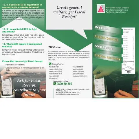 Document preview: Përfitimet e Instalimit të Pajisjeve Fiscale — Tatime & fiskalitet