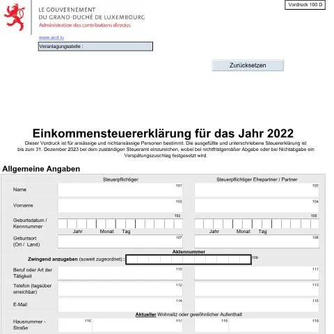 Aperçu du document Formulaire 100 D : Votre Guide pour l'Impôt sur le Revenu — Impôts & fiscalité (CERFA n°100 D)