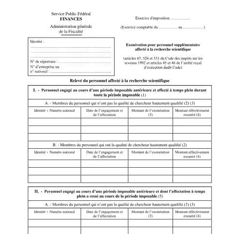 Aperçu du document Optimisez vos coûts de personnel en recherche scientifique — Impôts & fiscalité (CERFA n°155-276w1)