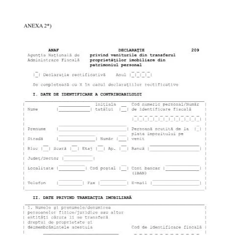 Document preview: Importanța Declarației 209 în Gestionarea Veniturilor Imobiliare — Impozite & fiscalitate (CERFA n°209_OPANAF_1075_2021)